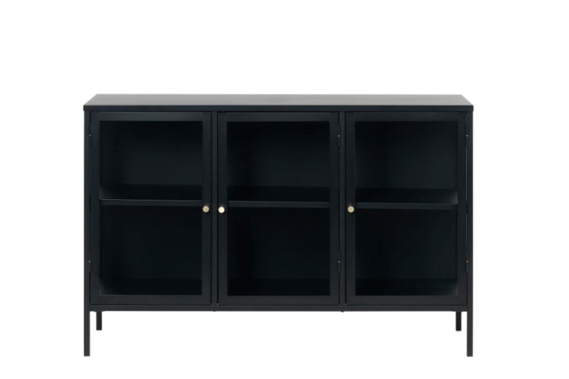 UNIQUE Furniture Carmel üveges tálaló 3 részes 85cm