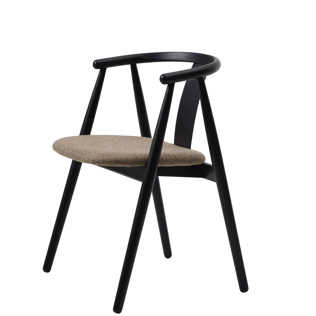 UNIQUE Furniture Relate fekete tölgy szék - latte
