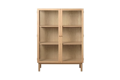 [unique4847] UNIQUE Furniture Elba üveges szekrény 140cm